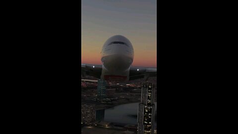 Airbus A380 Emirates Flying over Dubai ✈️