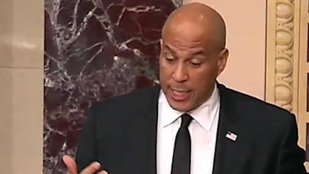 Cory Booker Slams Trump’s Policies in Marathon Senate Floor Speech