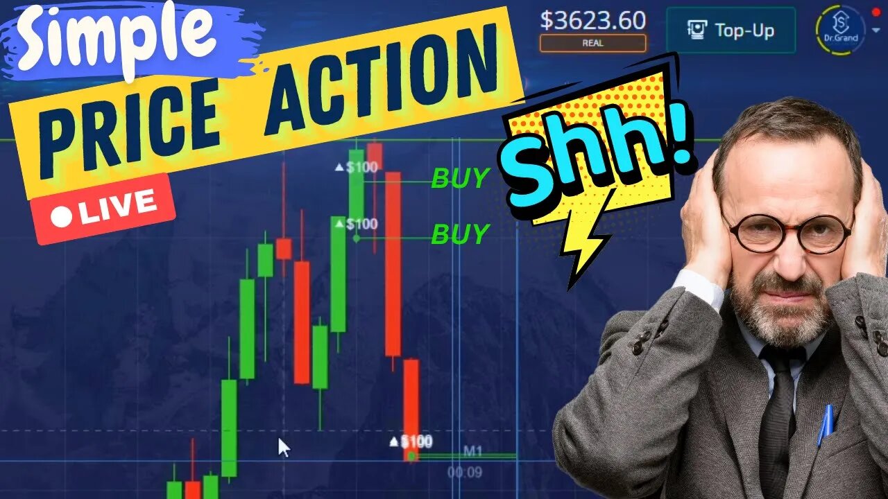 Price Action Live trading in Binary option - Explained each trade - Educational Content