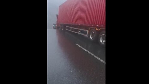 OMG! Driver hanging out in truck after bridge collapses in Guizhou, China