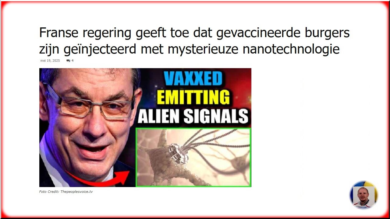 Franse regering geeft toe, gevaccineerde burgers zijn geïnjecteerd met mysterieuze nanotechnologie.