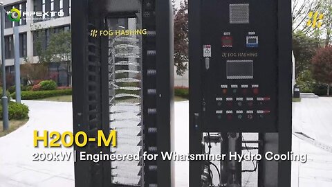 H200-M Hydro Cooling Cabinet - Optimized for 20 Whatsminer M63S Units