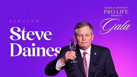 U.S. Senator Steve Daines at the SBA Pro-Life America Gala 2025