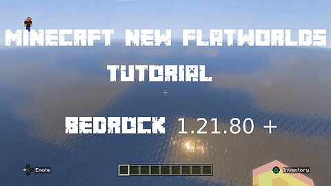 Minecraft New Superflat Worlds Tutorial - Bedrock 1.21.81/82
