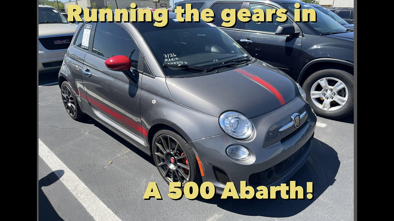 Running through the gears of a Fiat 500 Abarth!