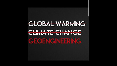global climate change geoengineering Weather Control & “DIMMING The Sun” aluminum chromium strontium