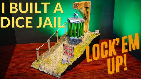 Epic Dice Jail Diorama for Misbehaving D20s | Handmade Fantasy Art