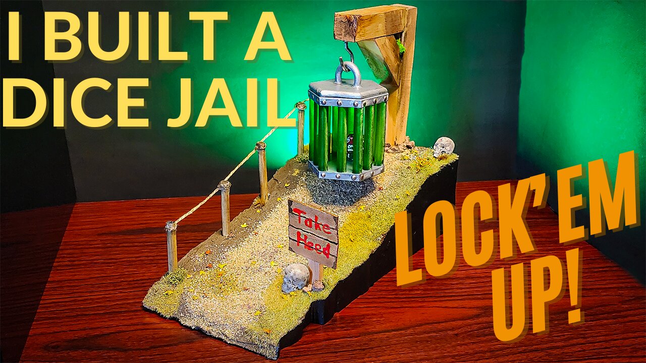 Epic Dice Jail Diorama for Misbehaving D20s | Handmade Fantasy Art
