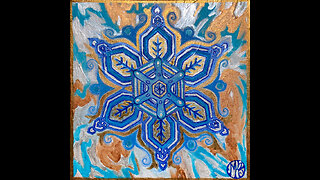 'Snowflake 2' Original Art Painting Timelapse 5-10-25