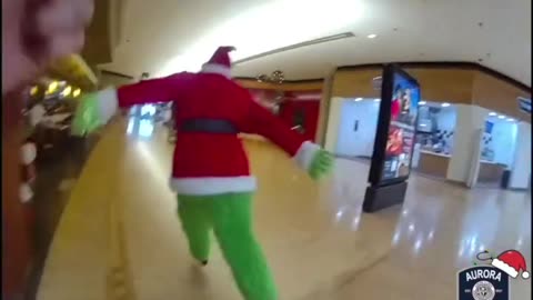 Christmas Saved-Aurora Police Release Body-Worn Camera Footage from Fox Valley Mall Grinch Arrest
