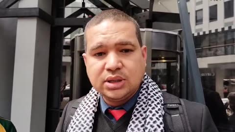 Former principal of Heathfield High School speaks outside the Labour Court in Cape Town