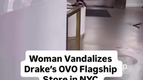 Melanated Monster Causes 23000 Worth of Damage at Drakes OVO Store in NYC