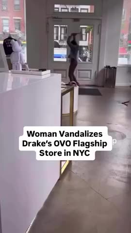 Melanated Monster Causes 23000 Worth of Damage at Drakes OVO Store in NYC