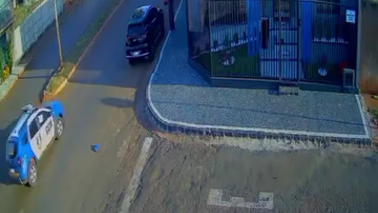“High-Speed Car Hits Cyclist | Shocking Accident on Road”