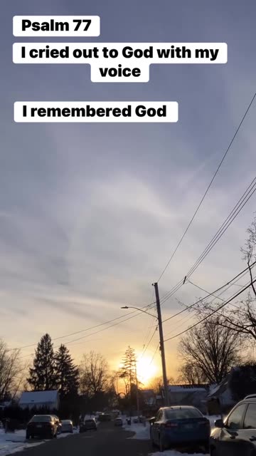 Psalm 77 do you cry out to God? Love You Lord