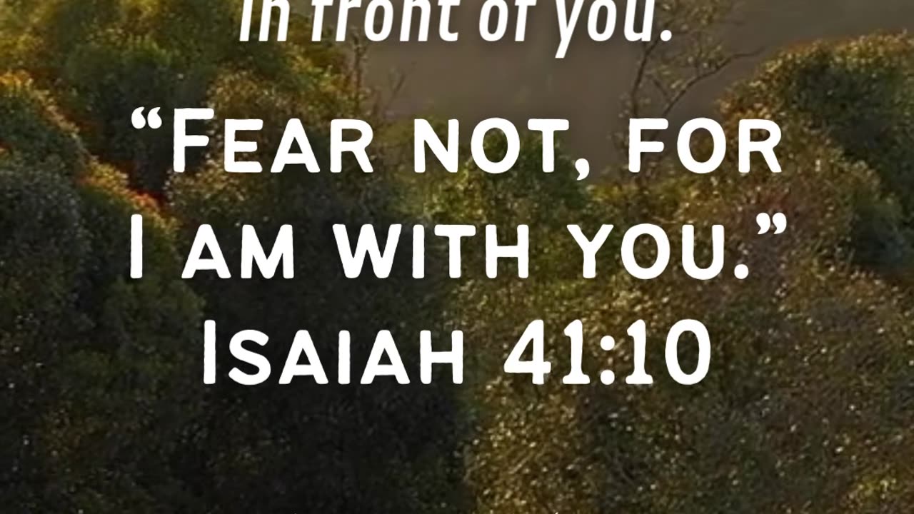 God wants you to remember He is with you.