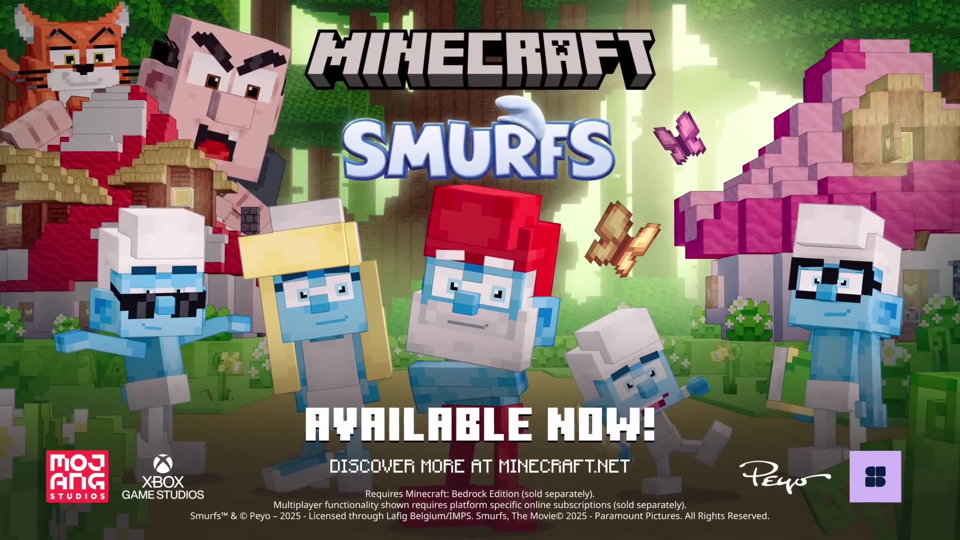 Smurfs X Minecraft Dlc