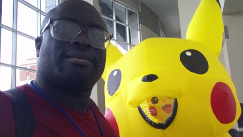 Meeting Pikachu at Anime Boston 2025