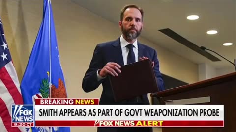 Jack Smith deposition behind closed doors on the hill today