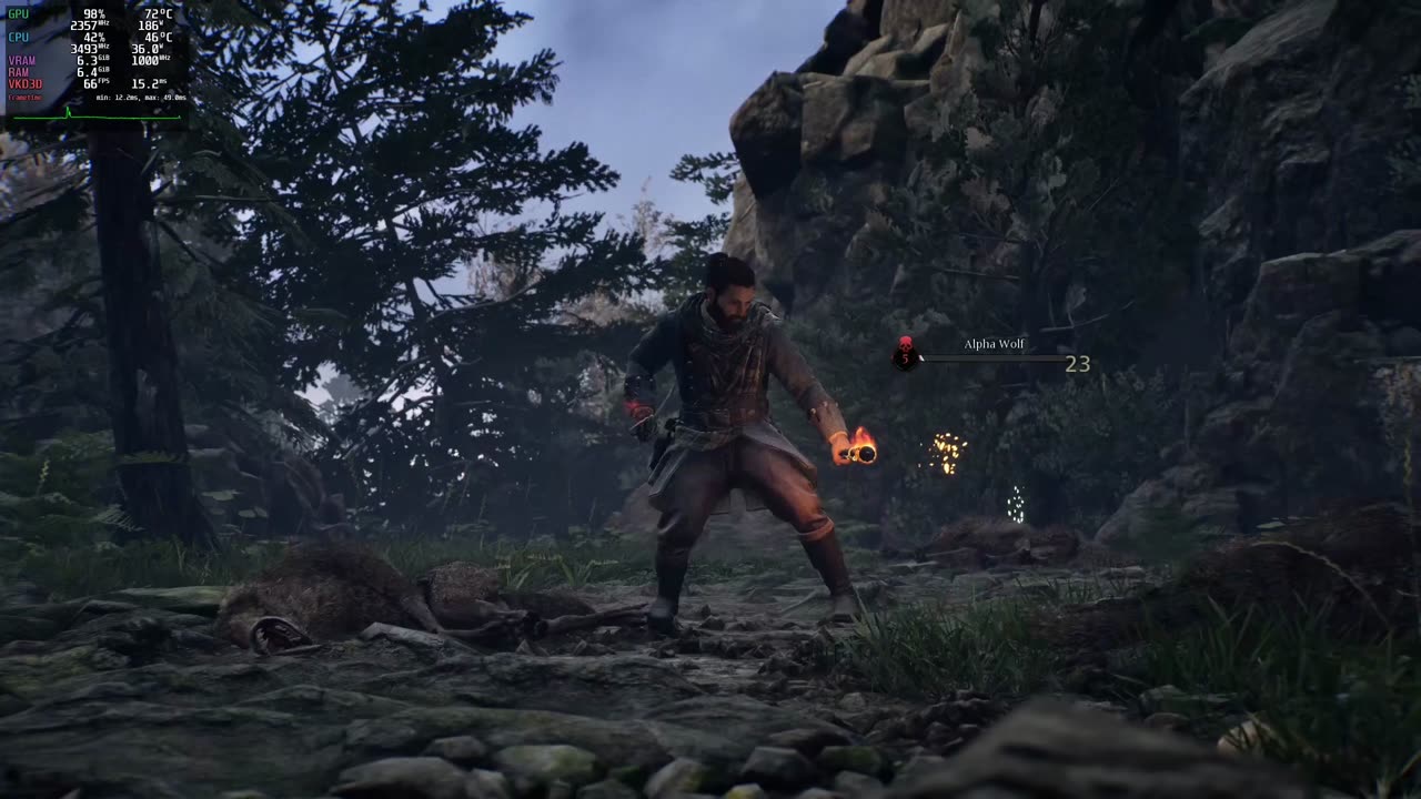 Banishers Ghosts of New eden on linux (rx 6700xt) 1440p