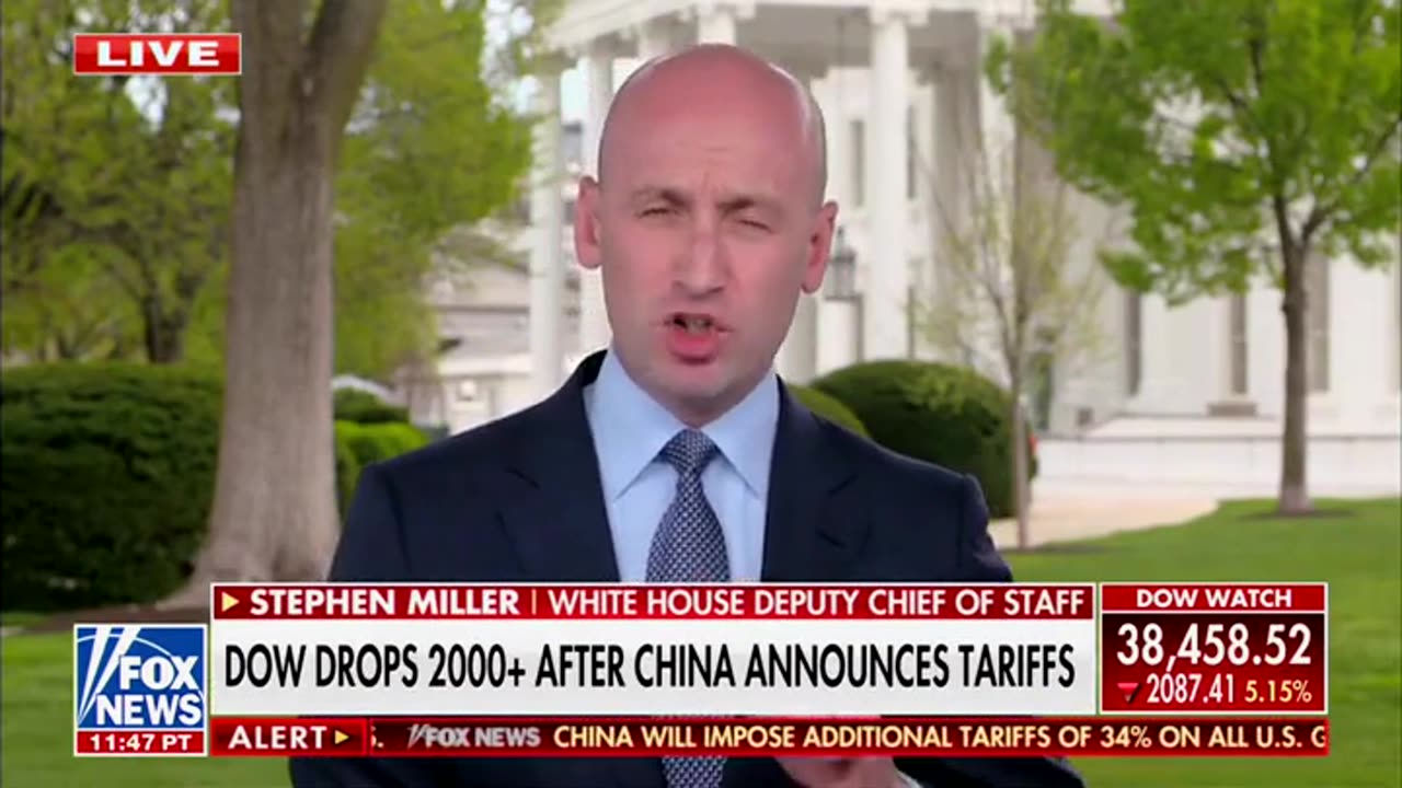 Stephen Miller Asked About Possible Recession
