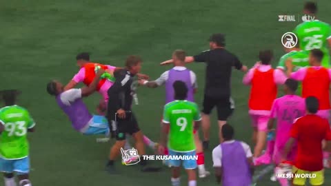 ⚽ Massive Brawl in the Leagues Cup Final | Insane Chaos on the Pitch