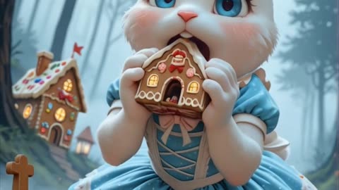 Fairy Tale Adventures: A Bunny Girl's Magical Journey! 🐰🕰️🍪