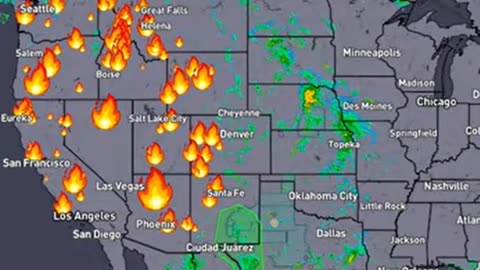 THE EARTH, aka NORTH AMERICA, IS SCORCHED WITH FIRE BY THE SON OF GOD!