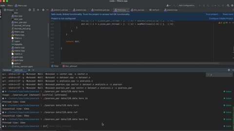 Student Work(Project)|DV1567 Project 2:Blurring & Thresholding with Multi-threading Work Video | BTH