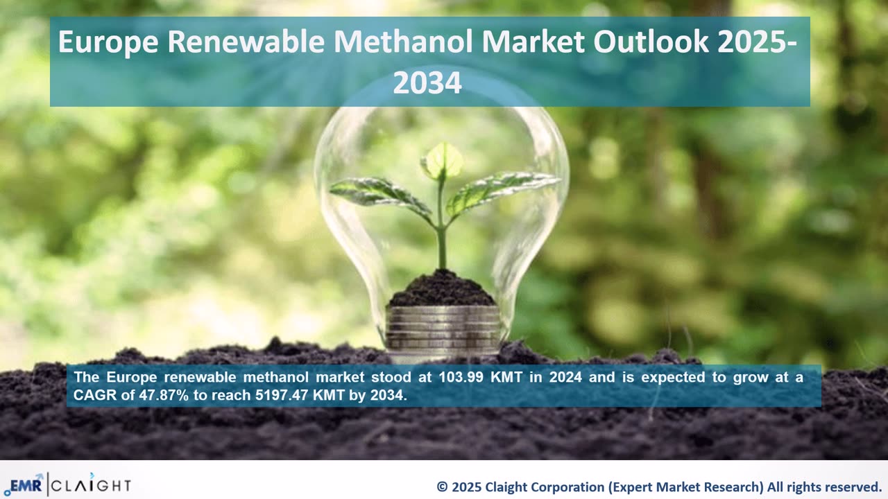 Europe Renewable Methanol Market Size, Share & Growth 2034