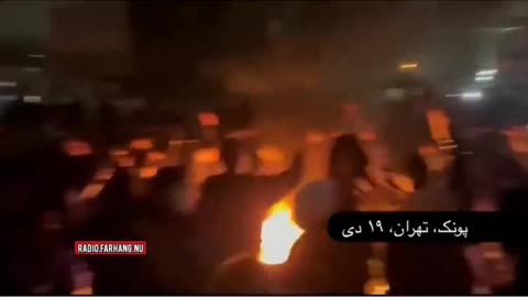 Iranian Women Says 'Down With the Islamic Regime'