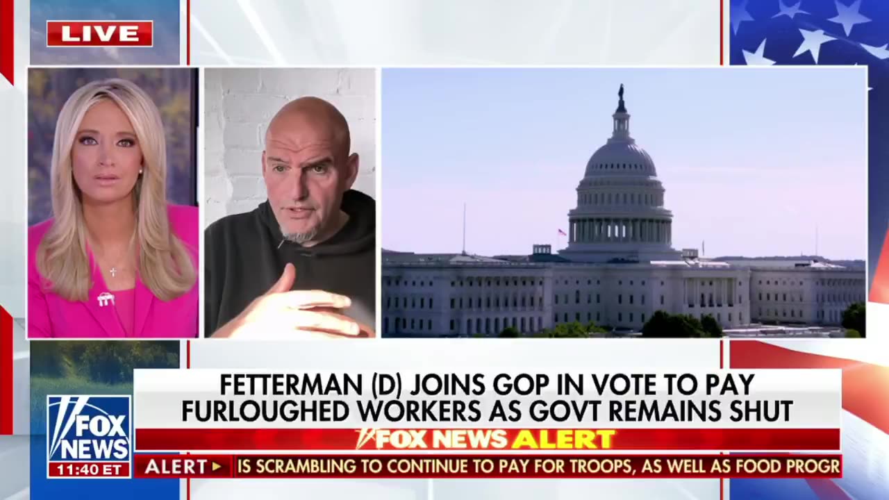 Senator Fetterman calls on Republicans to NUKE fillibuster to end govt shutdown