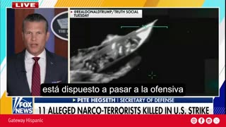 Pete Hegseth criticizes narco-terrorists after a US attack, saying they are 'poisoning our people'