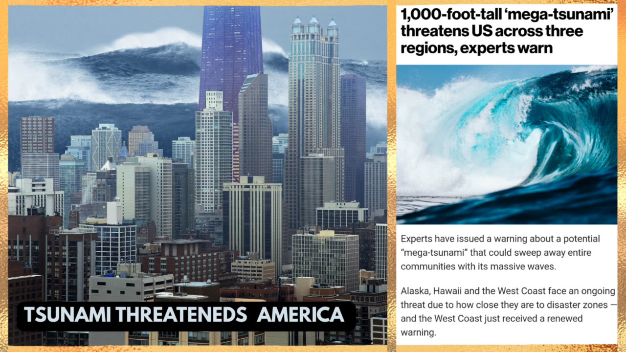 EXPERTS ISSUE URGENT WARNING 1,000 FT MEGA TSUNAMI SET TO HIT PARTS US