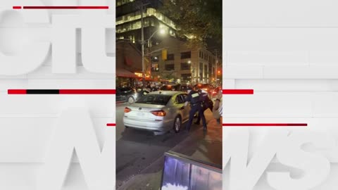 RAW VIDEO: Man flees police during attempted vehicle stop in Toronto