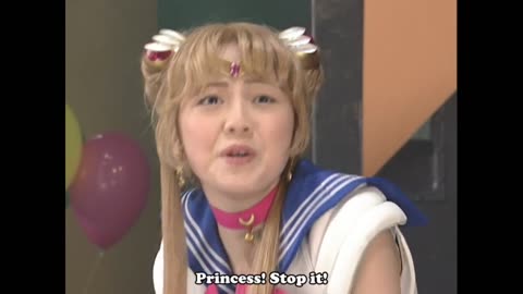 Usagi & Mamoru sailor moon live action act 22 sailor Venus saves sailor moon