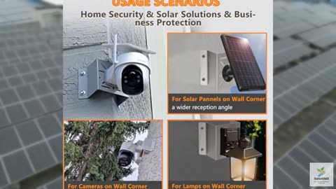 Demimy 2 Pack Corner Wall Mount Bracket for Security Cameras - Adjustable Metal