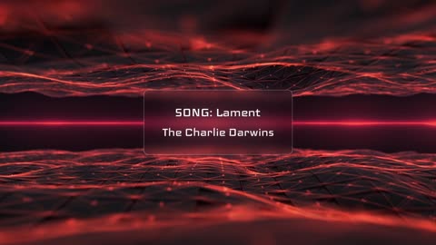The Charlie Darwins - Lament Music Visualizer Pulsing Red 1080p
