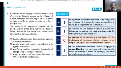 ANUAL ADUNI 2021 | Semana 28 | Literatura S2