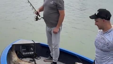 Giant Catfish Caught from the Boat | Monster Freshwater Catchl