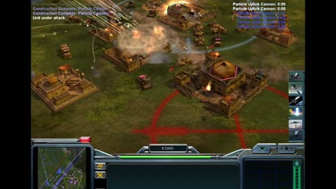 Command and Conquer Generals Zero Hour Skirmish Gameplay USA vs GLA