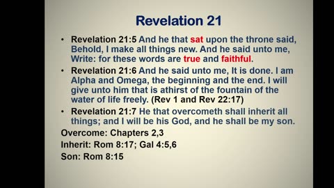 Bible Teaching: Revelation Chapter 21