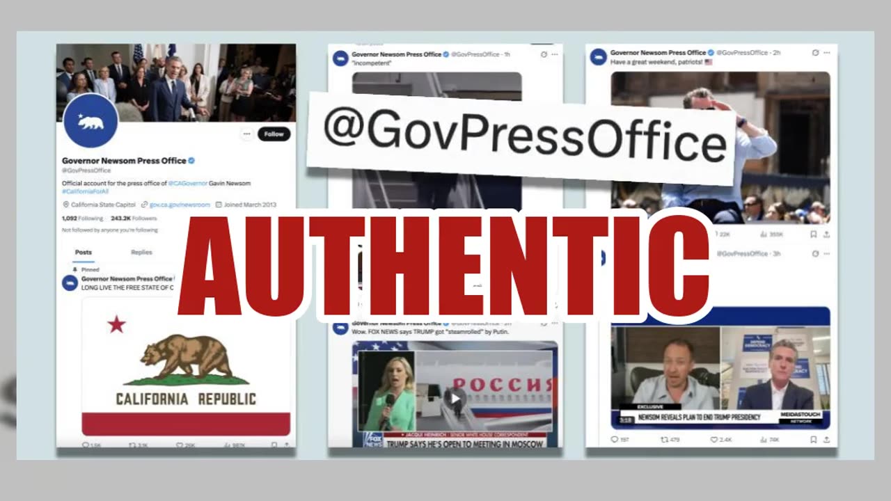 Fact Check: Gavin Newsom Press Office Account On X Was NOT Suspended -- Hoaxer Used Fake Account