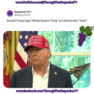 Donald Trump Says "Whole Epstein Thing" Is A Democratic "Hoax"