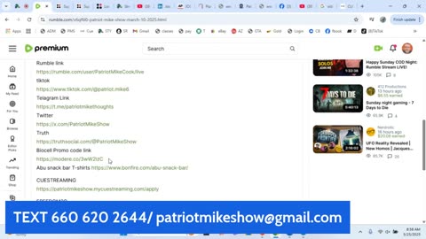 PATRIOT MIKE SHOW March 25 2025