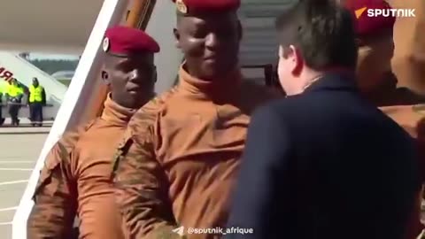Ibrahim Traore arrives in Moscow Victory Parade