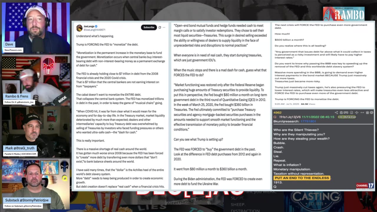 DECLAS With Rambo & Dave Saturday Night Livestream w Mark Messina 7-5-25