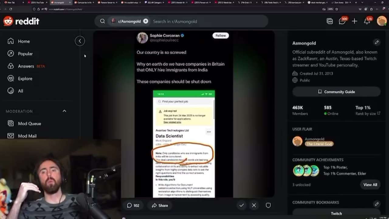 Asmongold says twhy a lot of young men are still championing Trump’s tariffs