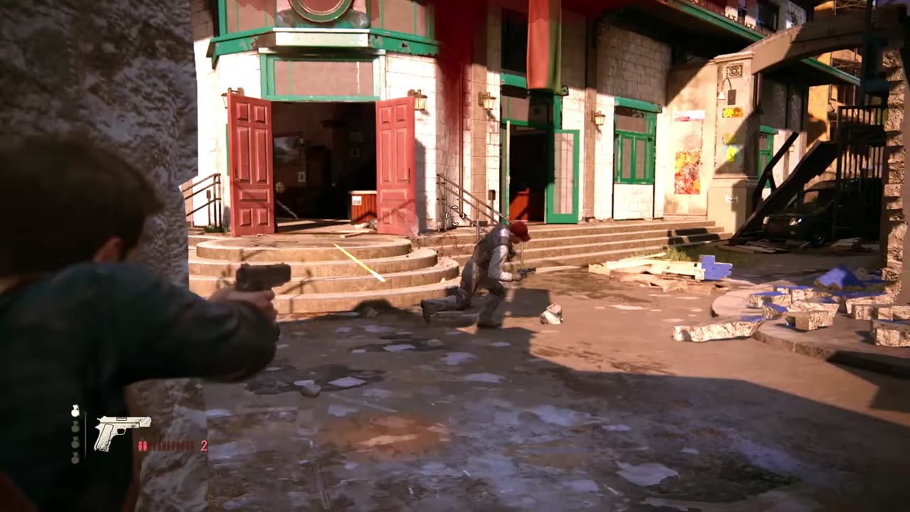 UnCharted4 Hard Mode - Market Escape Fight PC #gaming#uncharted4#gameplay