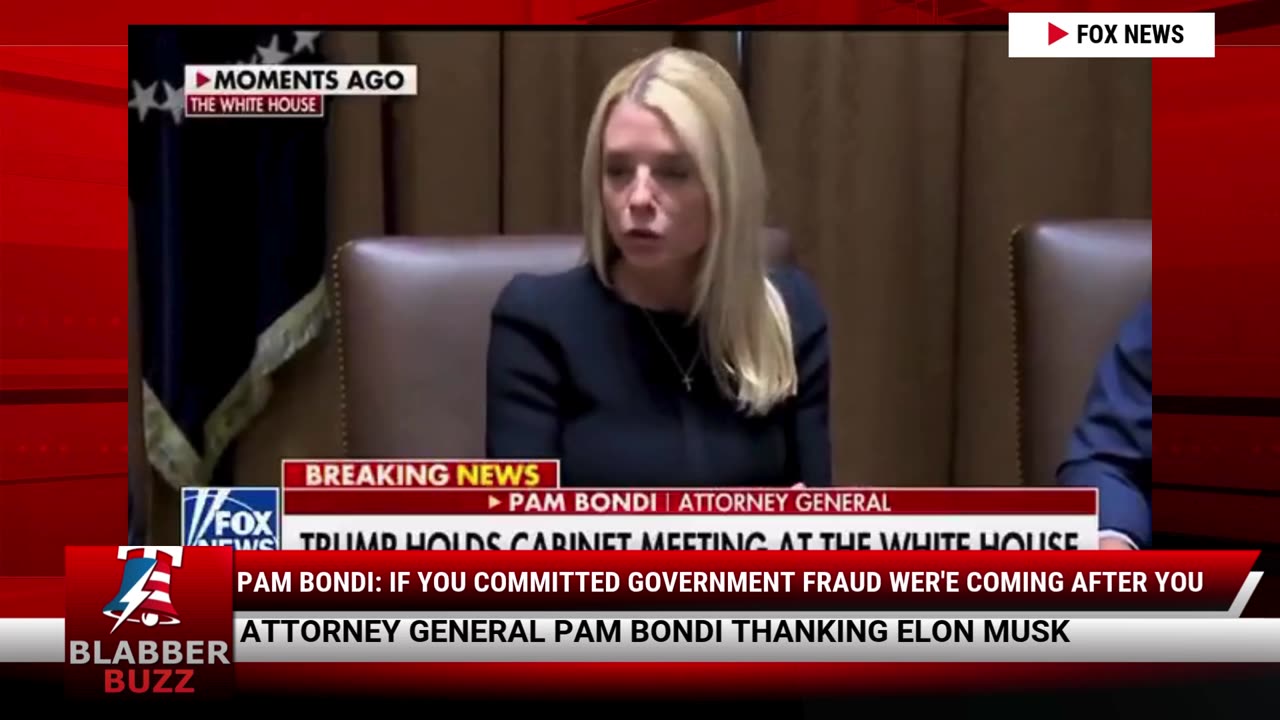 Pam Bondi: If You Committed Government Fraud Wer'e Coming After You
